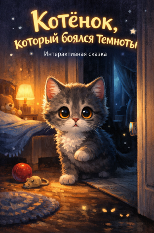Котёнок, который боялся темноты
