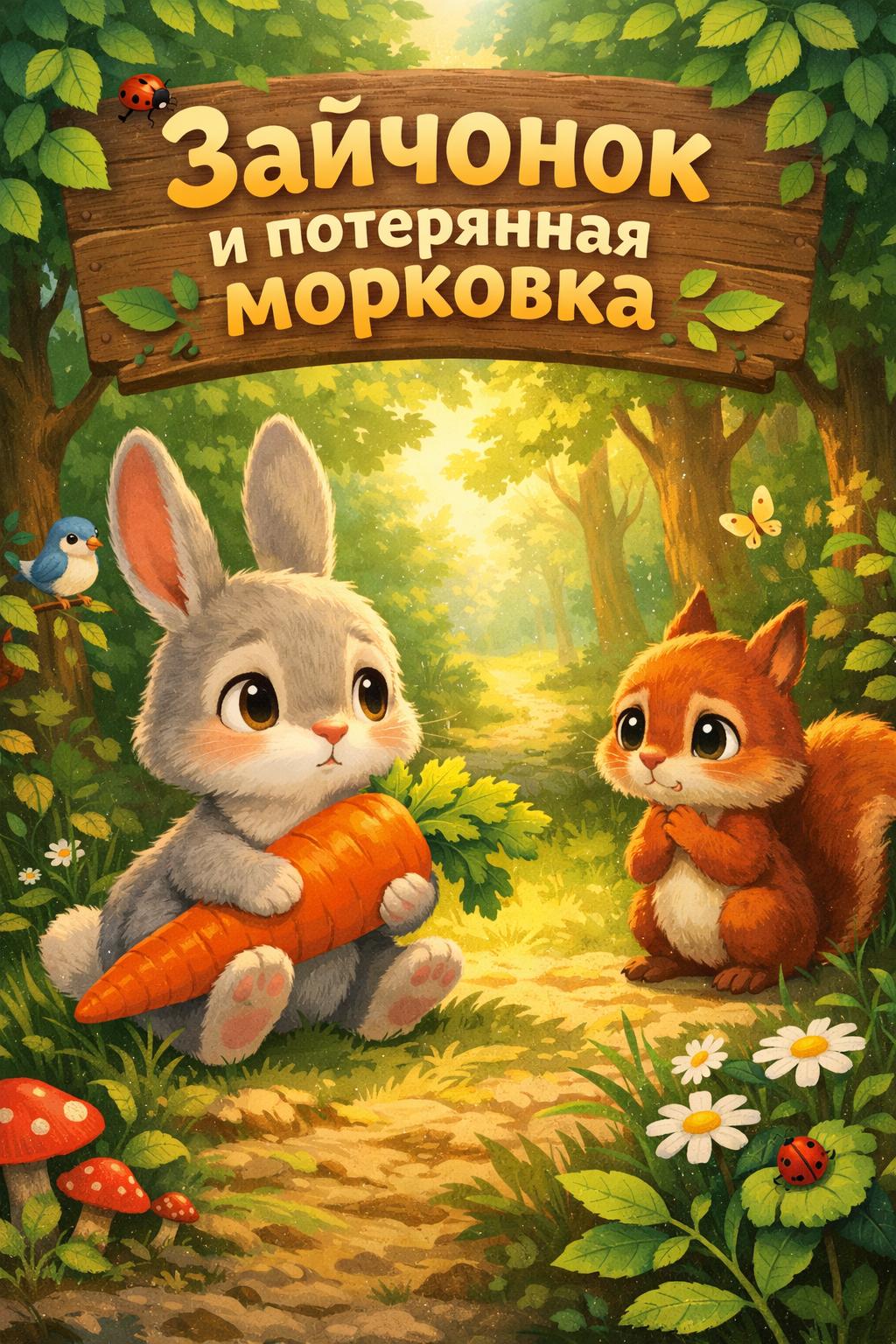 Зайчонок и потерянная морковка