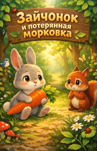 Зайчонок и потерянная морковка