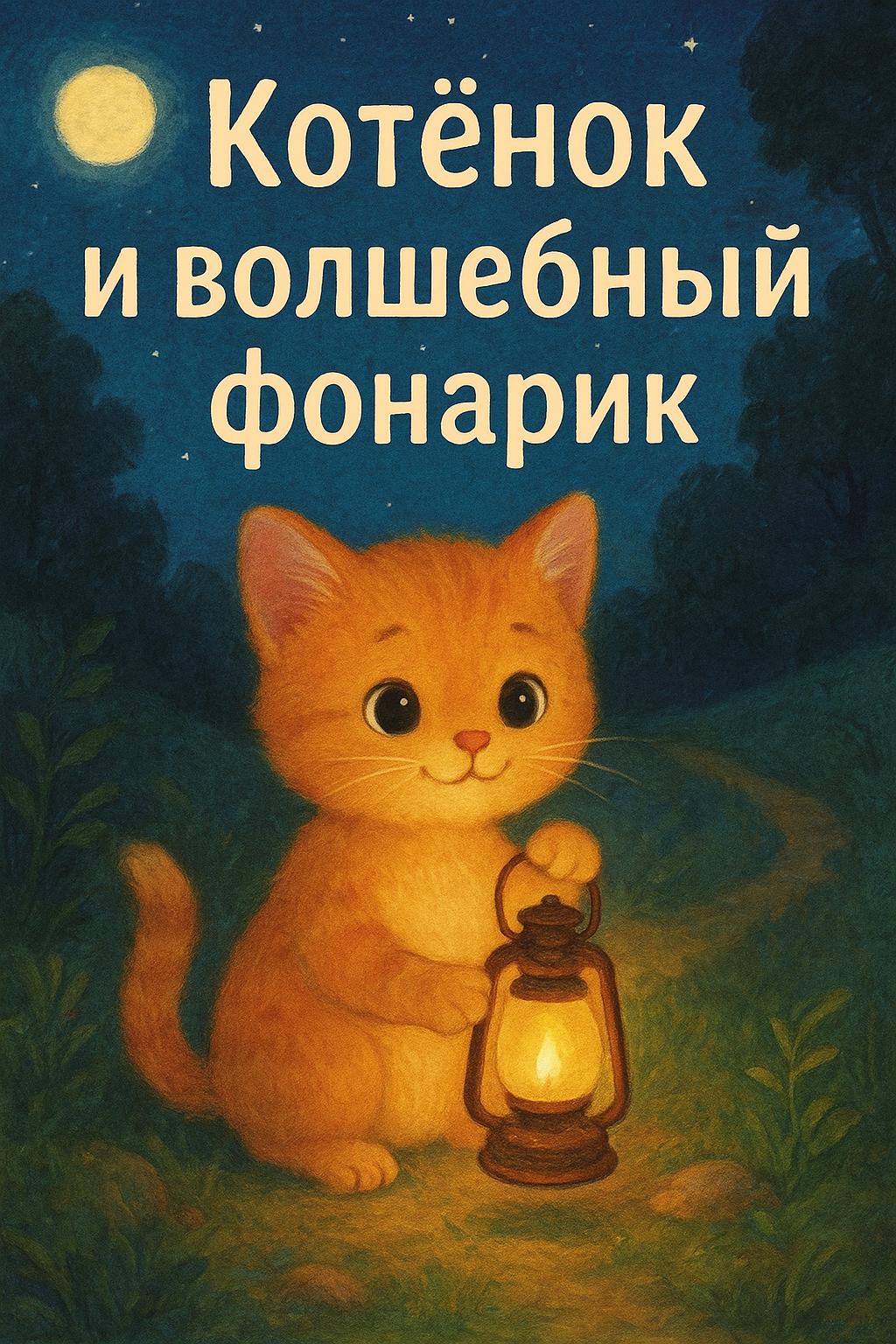 Котёнок и волшебный фонарик