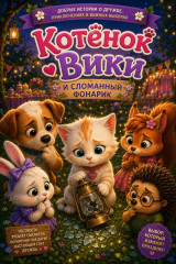 Котёнок Вики и сломанный фонарик